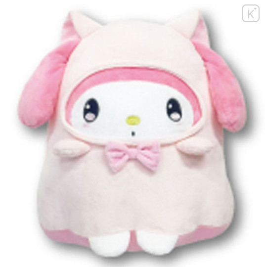 Japan Sanrio Die-cut Cushion - My Melody : Halloween Ghost - 1