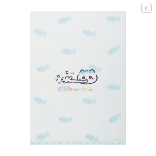 Japan Chiikawa A4 Clear File Folder - Hachiware : Chiikawa Baby - 5