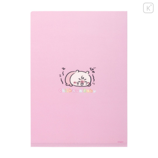 Japan Chiikawa A4 Clear File Folder - Chiikawa & Momonga : Chiikawa Baby Bullying - 5