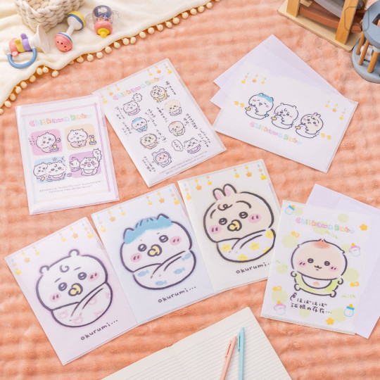 Japan Chiikawa A4 Clear File Folder - Chiikawa : Chiikawa Baby Characters - 2