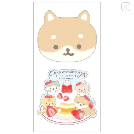 Japan San-X Twin Seal Sticker Set - Corocoro Coronya / Strawberry Bread - 2