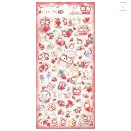 Japan San-X Sticker - Sentimental Circus : Tears Strawberries - 1
