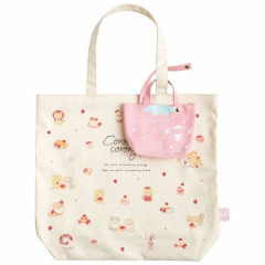 Japan Sax-X Canvas Bag with Mini Tote Bag- Corocoro Coronya / Strawberry