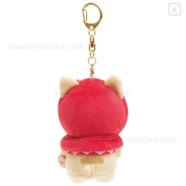 Japan SanX Keychain Plush Corocoro Coronya / Strawberry Kawaii Limited
