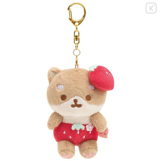 Japan SanX Keychain Plush Shibainu Komame Corocoro Coronya