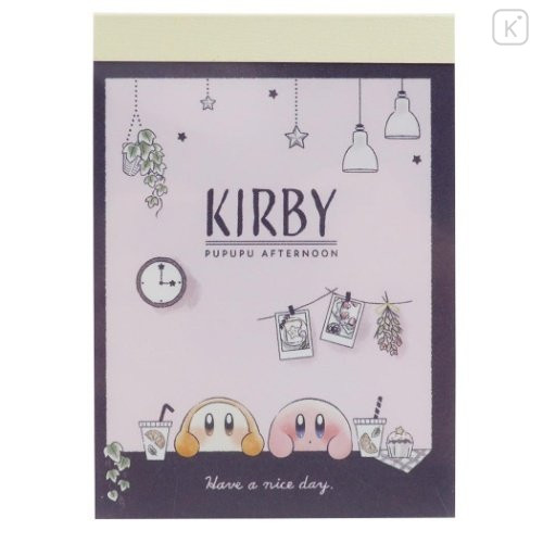 Japan Kirby Mini Notepad - Afternoon - 1