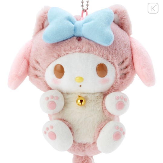 Japan Sanrio Cat Ball Chain Plush - My Melody - 2