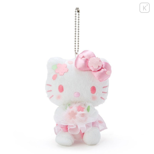 Japan Sanrio Keychain Plush - Hello Kitty : Sakura - 1