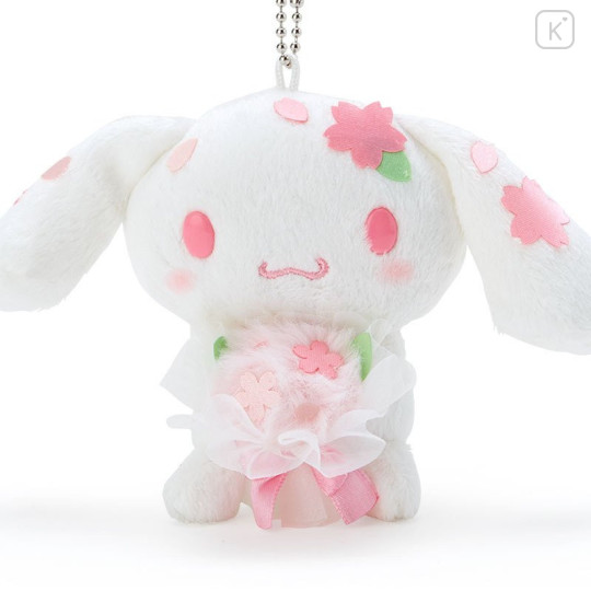 Japan Sanrio Keychain Plush - Cinnamoroll / Sakura - 2