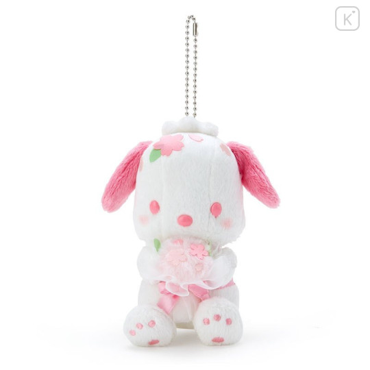 Japan Sanrio Keychain Plush - Pochacco / Sakura - 1