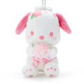 Japan Sanrio Keychain Plush - Pochacco / Sakura - 2