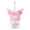 Japan Sanrio Keychain Plush - Kuromi : Sakura - 1