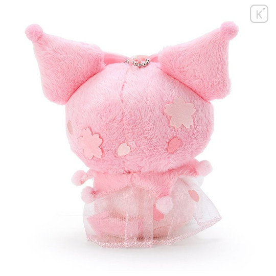 Japan Sanrio Keychain Plush - Kuromi : Sakura - 3