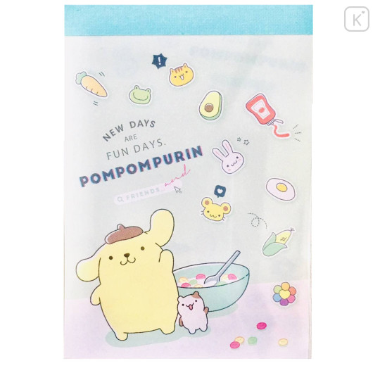Japan Sanrio Mini Notepad - Pompompurin - 1