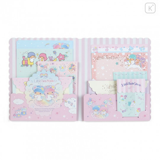 Japan Sanrio Volume Letter Set - Little Twin Stars - 3