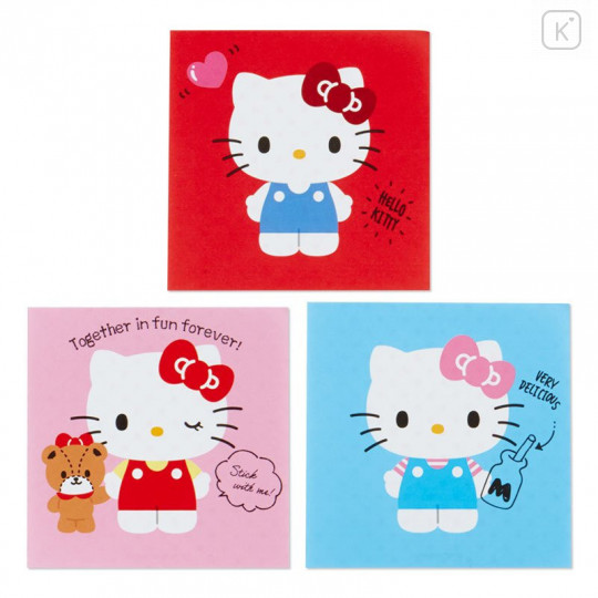 Japan Sanrio Square Memo Pad - Hello Kitty - 2