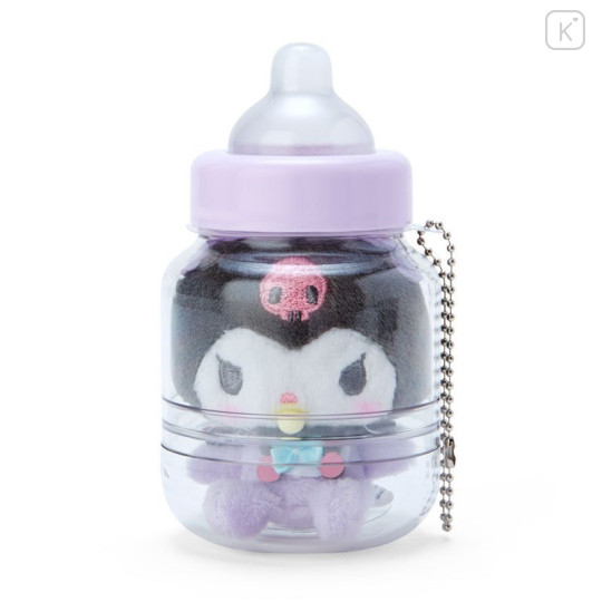 Japan Sanrio Ball Chain Plush with Baby Bottle - Kuromi - 1