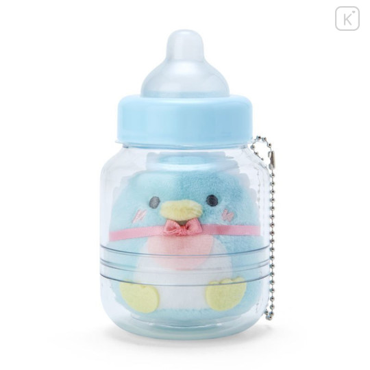 Japan Sanrio Ball Chain Plush with Baby Bottle - Tuxedo Sam - 1