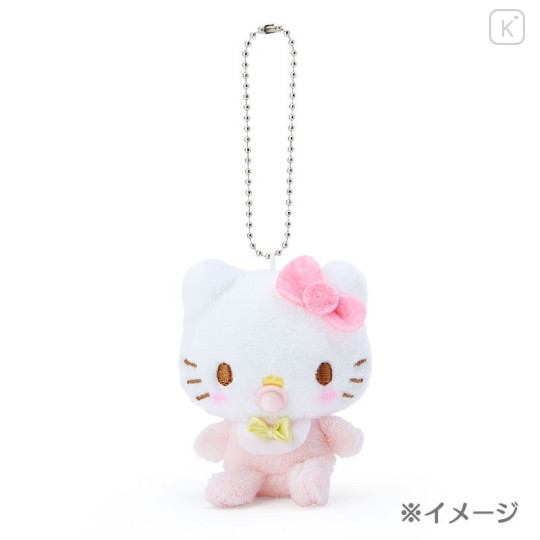 Japan Sanrio Ball Chain Plush with Baby Bottle - Tuxedo Sam - 4