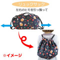 Japan Sanrio 2-way Large Eco Bag - Kuromi - 6