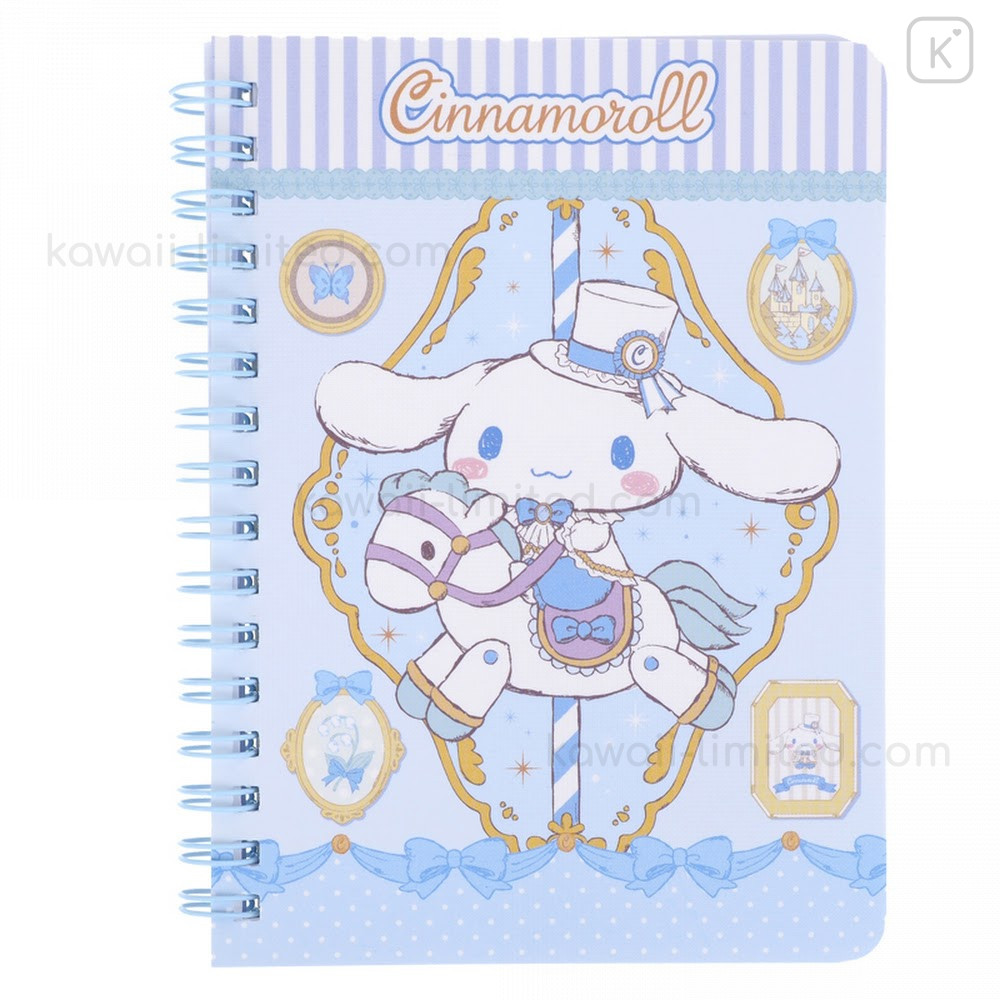 Sanrio Characters Happy Bunch Mini Spiral Notebook With Sticky Notes