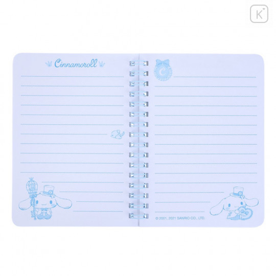 Sanrio A6 Twin Ring Notebook - Cinnamoroll / Carousel - 3