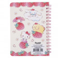 Sanrio A6 Twin Ring Notebook - Mix Characters / Strawberry - 2