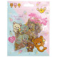 Japan San-X Clear Seal Bits Sticker Pack - Rilakkuma / Ice Cream