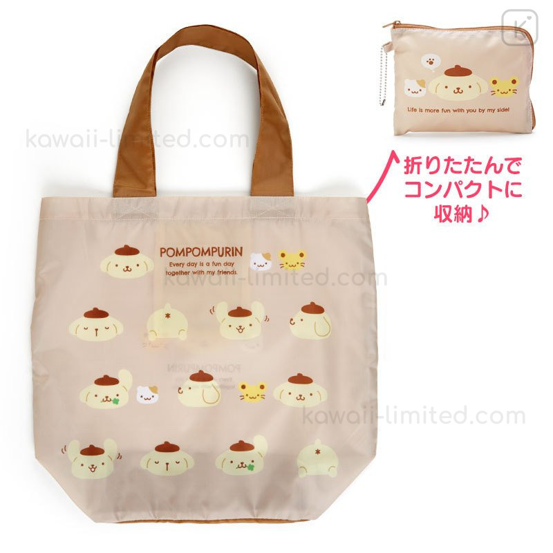 Japan Sanrio Cinnamoroll Pompompurin Keroppi ECO Portable Silicon