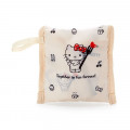 Japan Sanrio Wide Eco Shopping Bag - Hello Kitty - 4