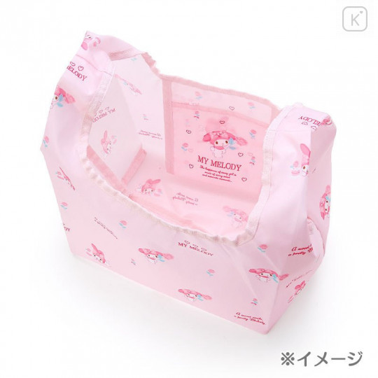 Japan Sanrio Wide Eco Shopping Bag - Hello Kitty - 5