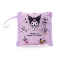 Japan Sanrio Wide Eco Shopping Bag - Kuromi - 4