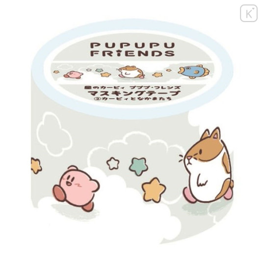 Japan Kirby Washi Paper Masking Tape - Dream Land Pupup Friend - 1