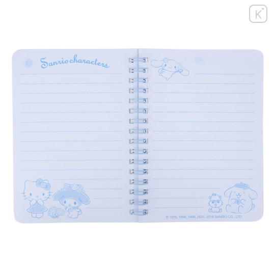 Sanrio A6 Twin Ring Notebook - Mix Characters / Flower - 3