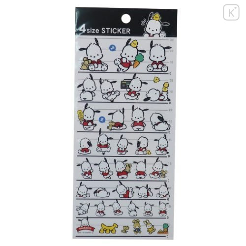 Japan Sanrio 4 Size Sticker - Pochacco | Kawaii Limited