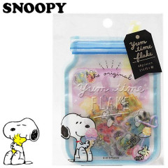 Japan Snoopy Masking Seal Flake Sticker - Dessert YUM TIME