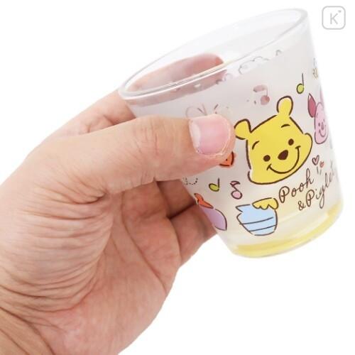 Japan Disney Glass Tumbler - Winnie The Pooh & Piglet - 5