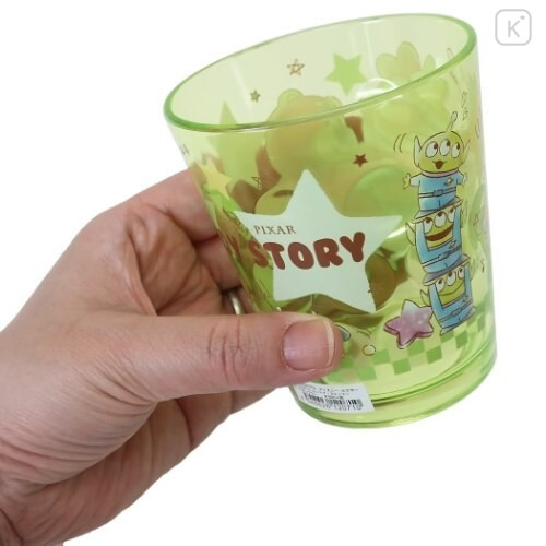 Japan Disney Acrylic Tumbler Clear Airy - Toy Story Lotso & Little Green Men - 2