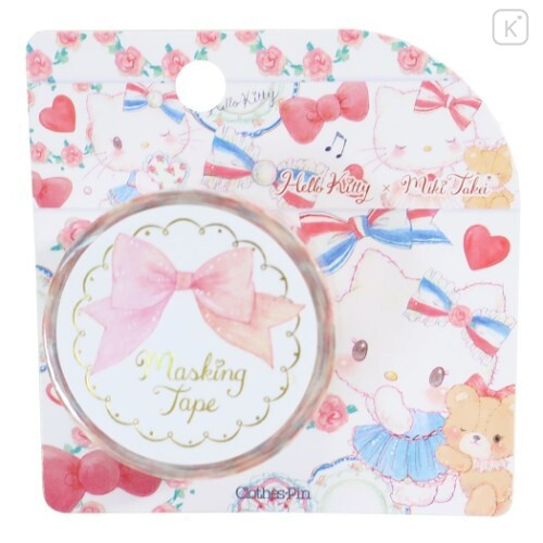 Japan Sanrio × Miki Takei Washi Paper Masking Tape - Hello Kitty in Paris - 1