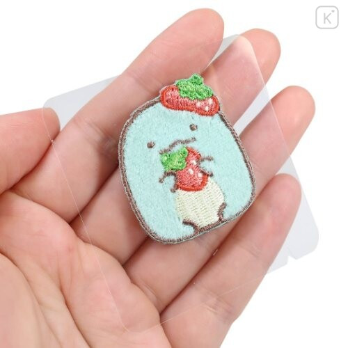 Japan Sumikko Gurashi Embroidery Iron-on Applique Patch - Tokage Strawberry - 2