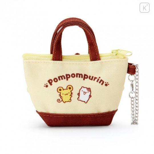 Japan Sanrio Mini Tote Bag Design Mascot Holder - Pompompurin - 2