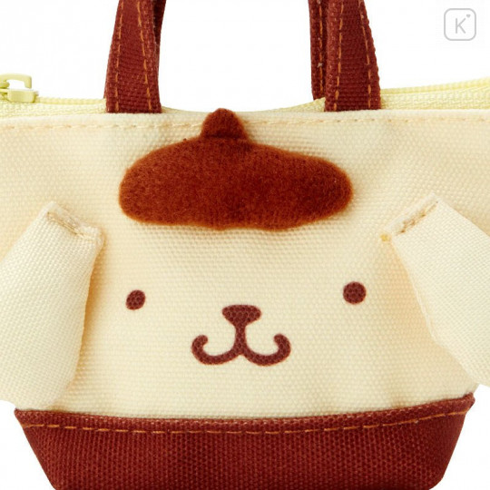 Japan Sanrio Mini Tote Bag Design Mascot Holder - Pompompurin - 4