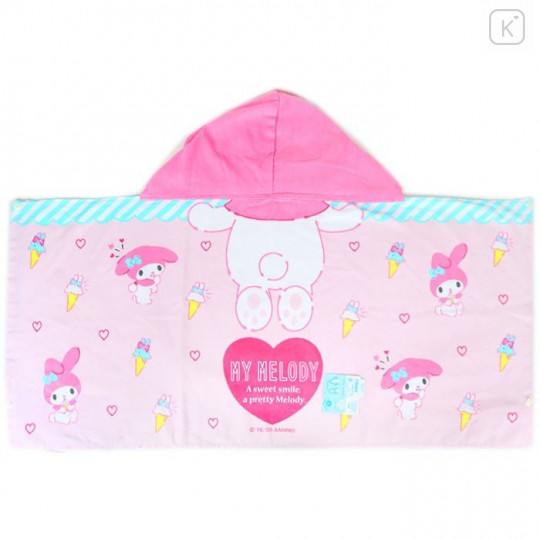 Japan Sanrio Hooded Towel - My Melody / Ice Cream - 3