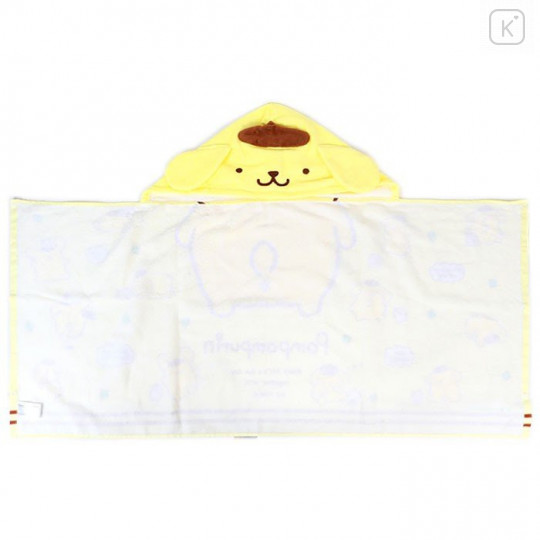 Japan Sanrio Hooded Towel - Pompompurin / Clover - 2