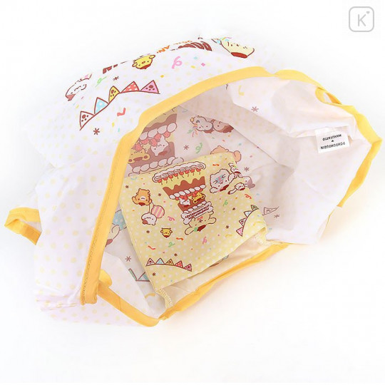Japan Sanrio Eco Bag 2pc Set - Pompompurin / 25th Anniversary White - 5