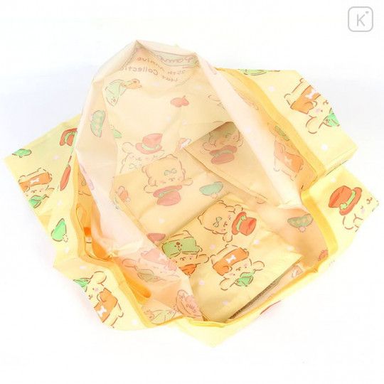 Japan Sanrio Eco Bag 2pc Set - Pompompurin / 25th Anniversary Yellow - 5