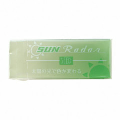 Japan Seed Sun Radar Color Changing Transparent Eraser - Light Green to Blue