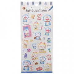 Japan Doraemon Fluffy Sketch Stickers