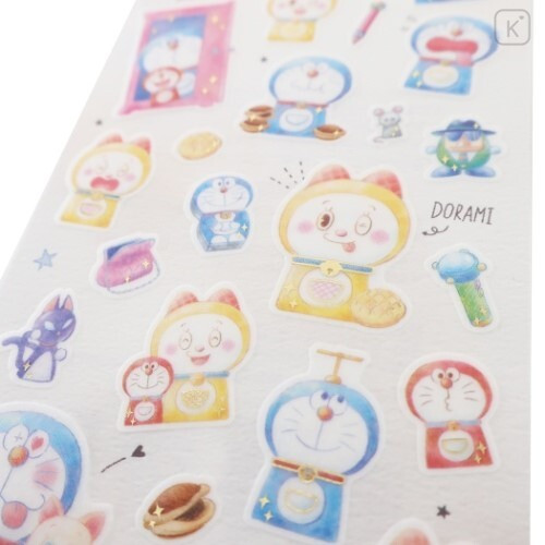 Japan Doraemon Fluffy Sketch Stickers - 2