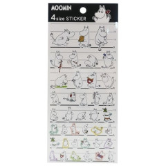 Japan Moomin 4 Size Sticker - Moomintroll